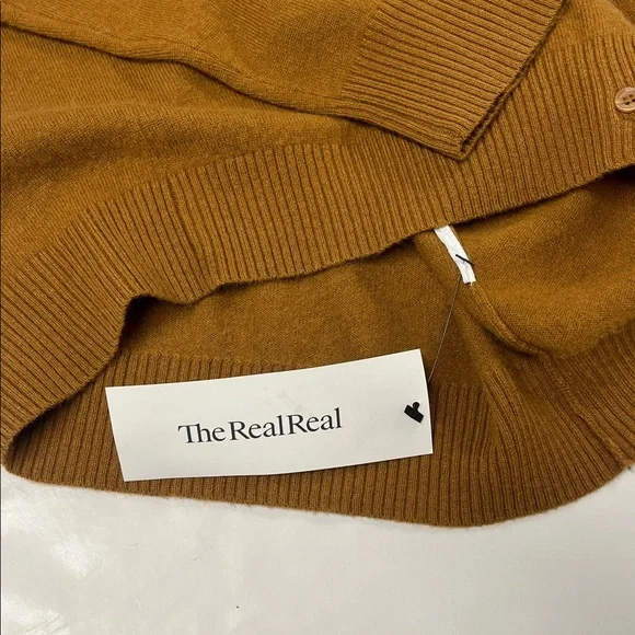 Miu Miu Brown Cashmere Detachable-Collar Cardigan — Size Small (IT 38) - Picture 6 of 7